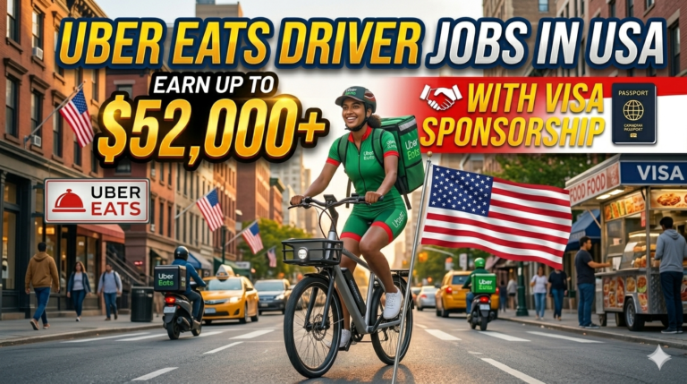 Uber Eats Driver Jobs in the USA: How to Earn $52,000+ With Visa Sponsorship in 2026