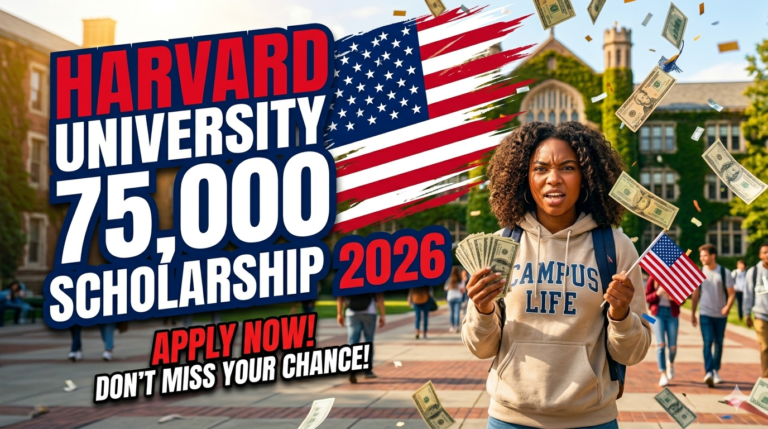Harvard University $75,000 Scholarship 2026 – No Essay Required (Full Guide)