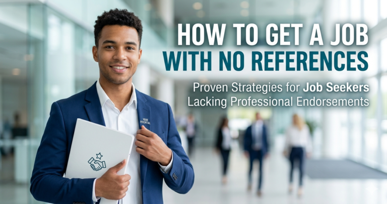 how to get a job with no references